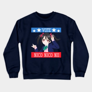 VOTE NICO NICO NI Crewneck Sweatshirt